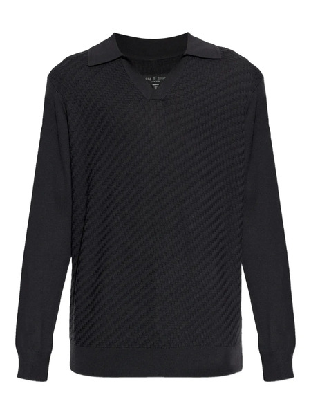  Rag & Bone Charles V-neck Sweater - Black 