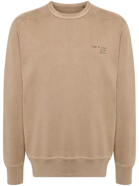  Rag & Bone Damon Cotton Sweatshirt - Brown 