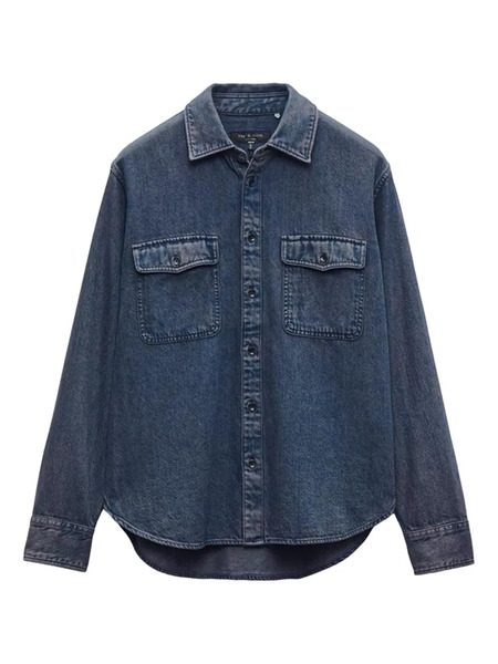  Rag & Bone Denim Shirt - Blue 