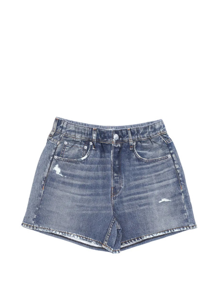  Rag & Bone Distressed Pocket Shorts - Blue 