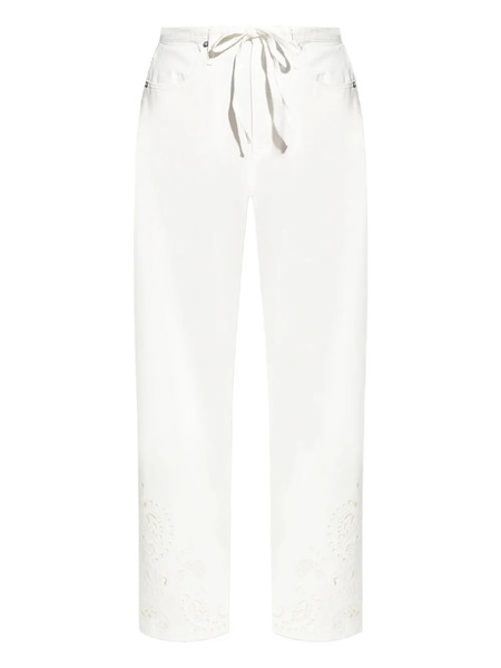  Rag & Bone Embroidery Drawstring Trousers - White 