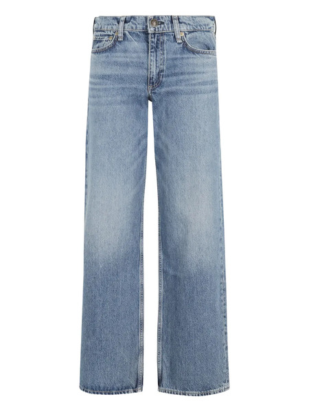  Rag & Bone Five-pocket Faded Wide-leg Jeans - Blue 