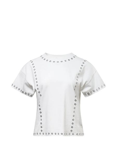  Rag & Bone Kelly Grommet-embellished Boxy T-shirt - White 