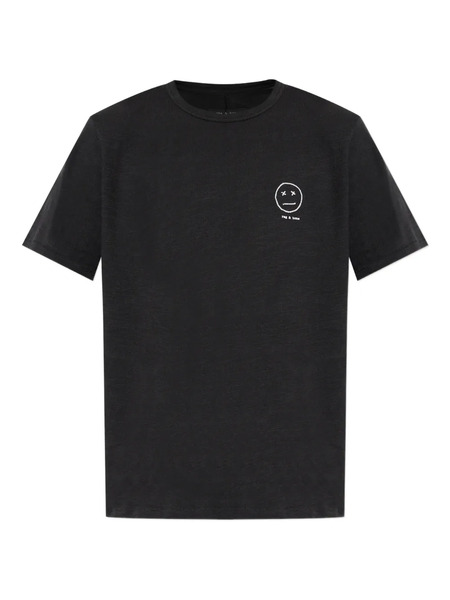  Rag & Bone Logo-embroidered T-shirt - Black 