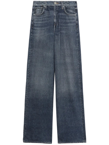  Rag & Bone Mid-rise Wide-leg Jeans - Blue 