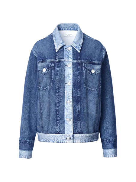  Rag & Bone Oversized Trucker Jacket - Blue 