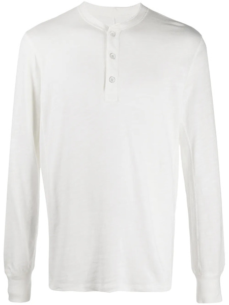  Rag & Bone Round-split Neck Long-sleeved Top - White 