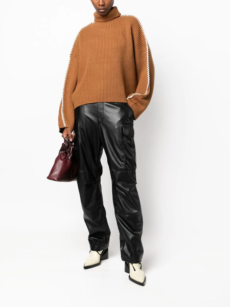  Rag & Bone Sands Faux-leather Cargo Pants - Black 
