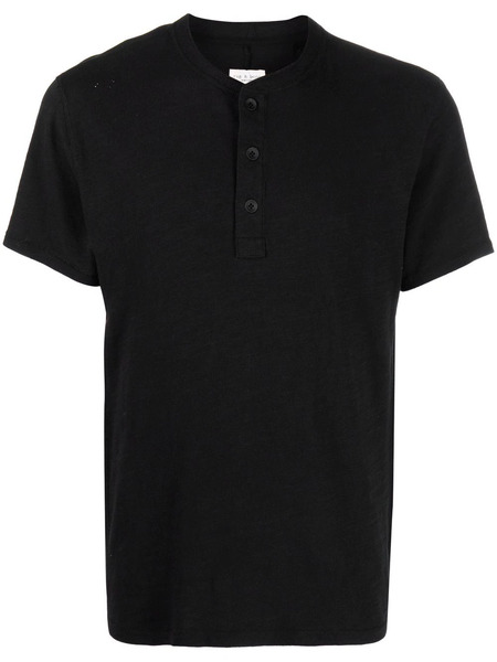 Rag & Bone Short-sleeve Henley T-shirt - Black 