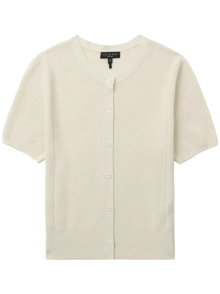  Rag & Bone Short-sleeve Knit Cardigan - Neutrals 