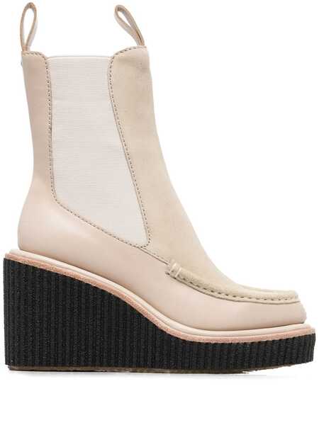  Rag & Bone Sloane Wedge Chelsea Boots - Neutrals 