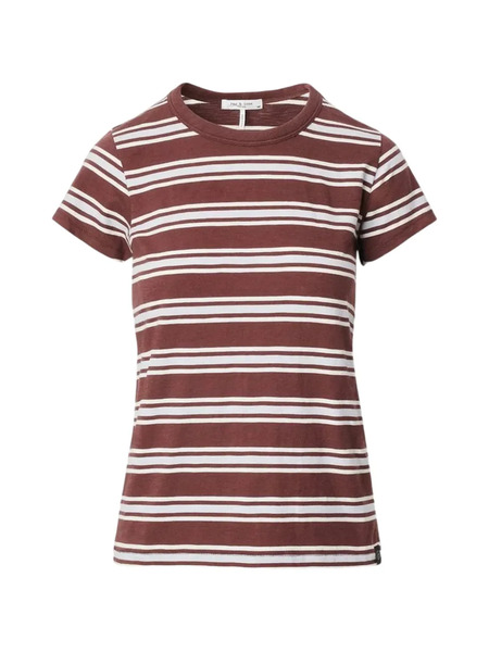  Rag & Bone Slub Striped T-shirt - Brown 