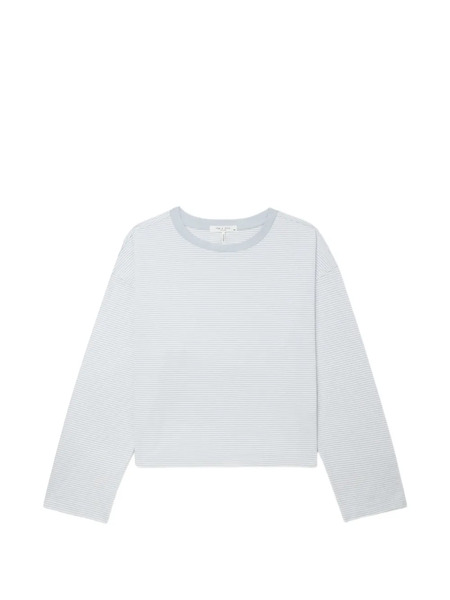  Rag & Bone Striped Long-sleeve Top - White 