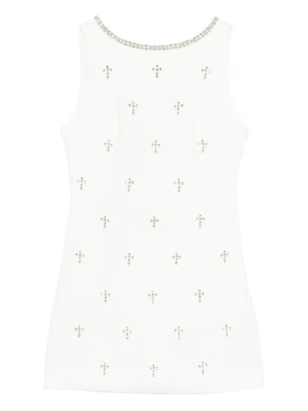  Rahil Hesan Crystal-embellished Mini Dress - White 