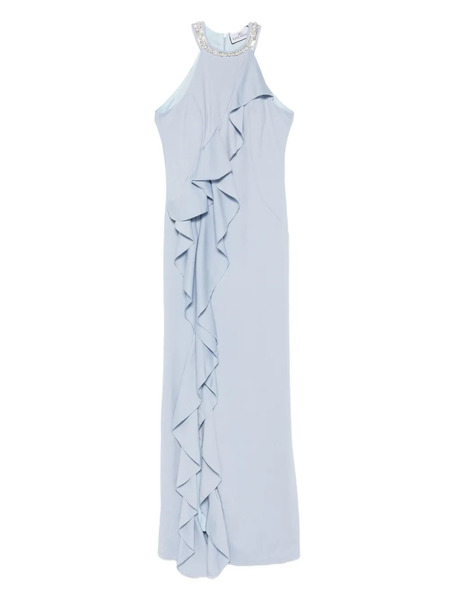  Rahil Hesan Ruffled Gown - Blue 