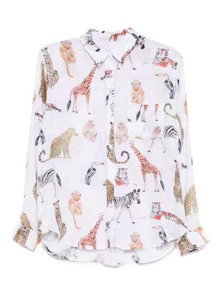  Rails Animal Motif Shirt - White 