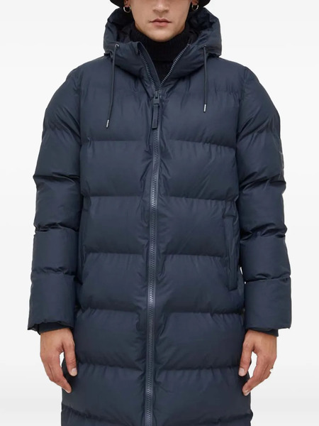  Rains Alta Hooded-neckline Quilted Jacket - Blue 