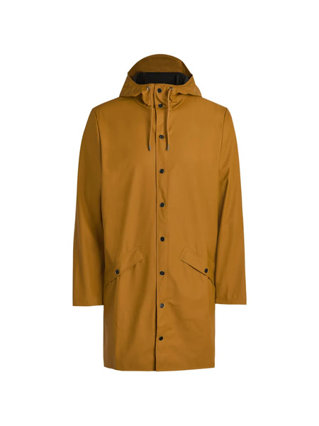  Rains Button-up Hooded Coat - Brown 
