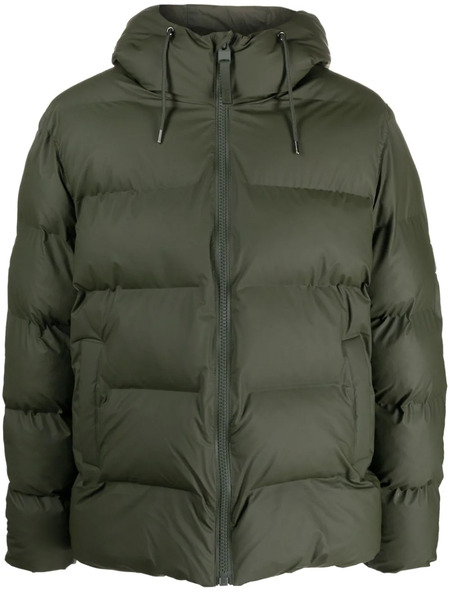  Rains Hooded Padded Jacket - Green 