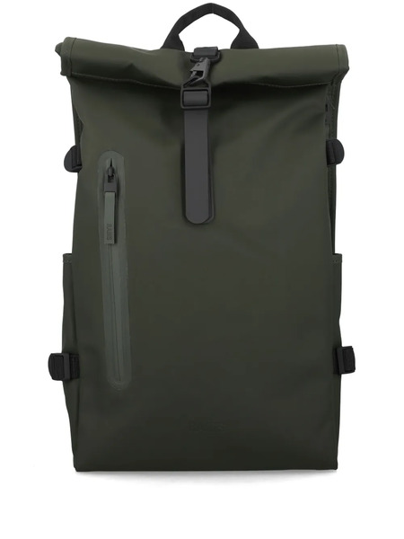  Rains Large Rolltop Backpack - Green 