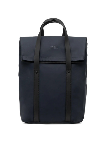  Rains Logo-detail Backpack - Blue 