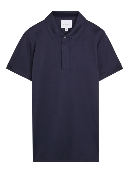  Raith Button-collar Polo Shirt - Blue 