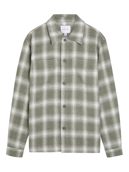  Raith Checked Pocket Shirt - Green 