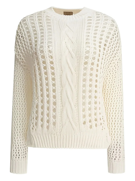  Rakki Cable-knit Sweater - White 