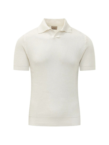  Rakki Waffle-knit V-neck T-shirt - Neutrals 