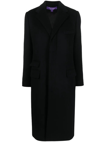  Ralph Lauren Collection Beatrisa Single-breasted Wool Blend Coat - Black 