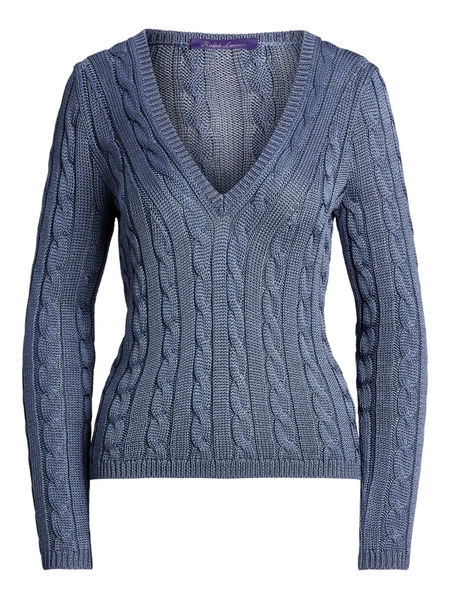  Ralph Lauren Collection Cable-knit Jumper - Blue 