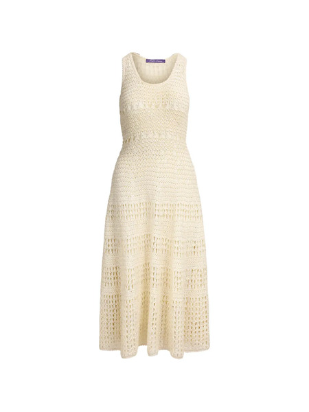  Ralph Lauren Collection Dad Crochet Dress - Neutrals 