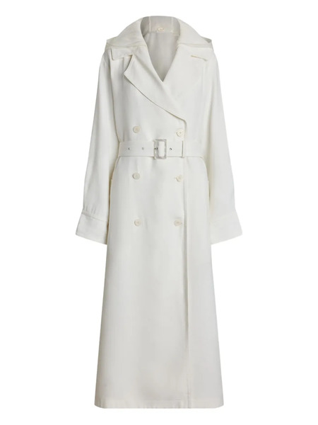  Ralph Lauren Collection Double-breasted Belted Trench Coat - White 