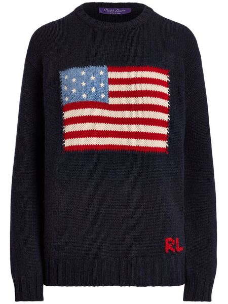  Ralph Lauren Collection Flag Cashmere Sweater - Blue 
