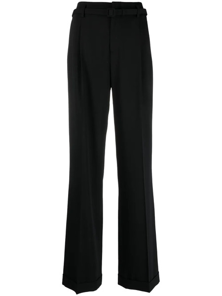  Ralph Lauren Collection High-waist Wool Tailored Trousers - Black 