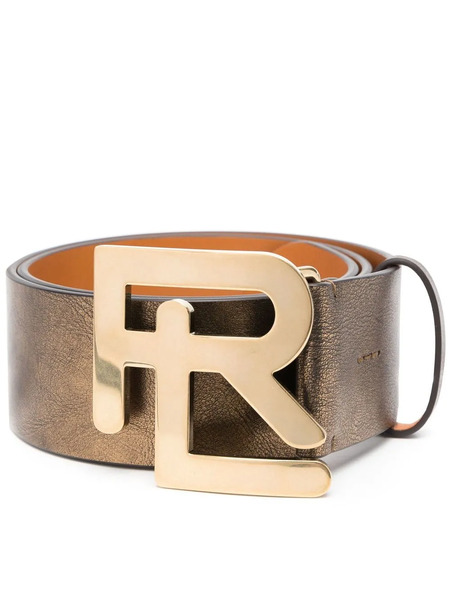  Ralph Lauren Collection Logo-buckle Leather Belt - Gold 