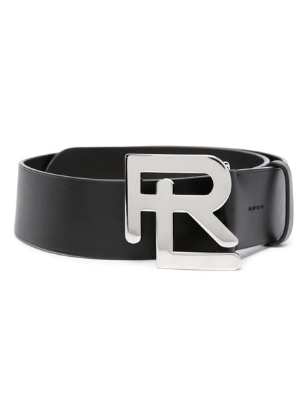 Ralph Lauren Collection Logo-lettering Leather Belt - Black 