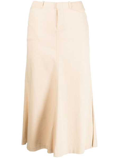  Ralph Lauren Collection Low-rise Cotton Midi Skirt - Brown 