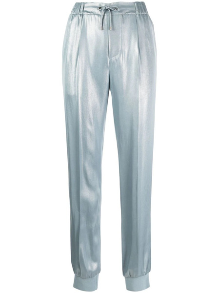  Ralph Lauren Collection Metallic Slim-cut Trousers - Blue 