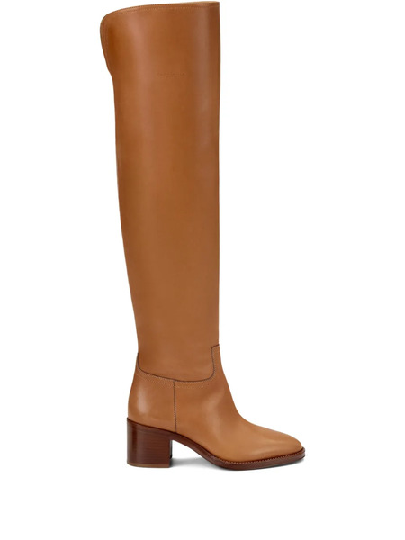  Ralph Lauren Collection 55mm Barnet Leather Knee-high Boots - Brown 