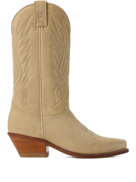  Ralph Lauren Collection 40mm Chilton Cowboy Boots - Brown 