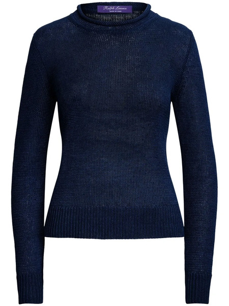  Ralph Lauren Collection Mock Neck Jumper - Blue 