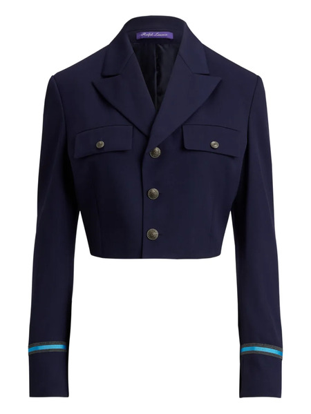  Ralph Lauren Collection Nell Cropped Blazer - Blue 