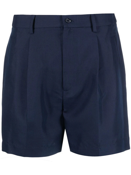  Ralph Lauren Collection Pleated Silk Shorts - Blue 