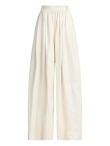  Ralph Lauren Collection Pleated Wide-leg Trousers - Neutrals 
