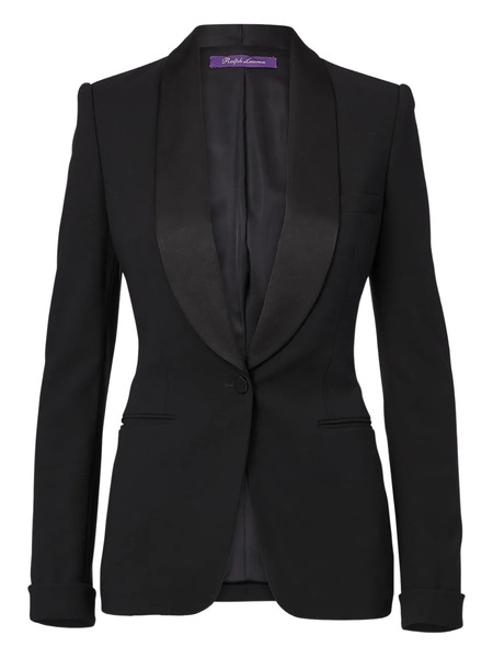  Ralph Lauren Collection Shawl-lapel Wool Blazer - Black 