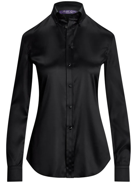  Ralph Lauren Collection Stretch-silk Shirt - Black 