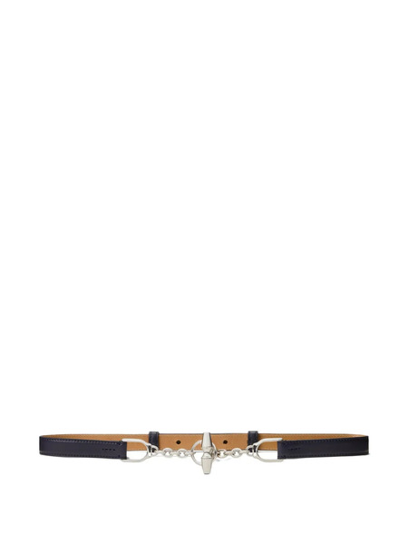  Ralph Lauren Collection Toggle Calfskin Belt - Blue 