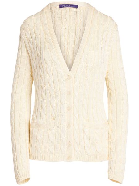  Ralph Lauren Collection V-neck Cardigan - Neutrals 