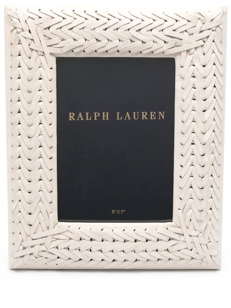  Ralph Lauren Home Adrienne Leather Frame (27cm X 22cm) - Neutrals 